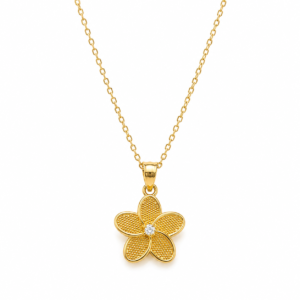 Cadena Set Flor 10k 1Size 8'' Weight 2.8gr