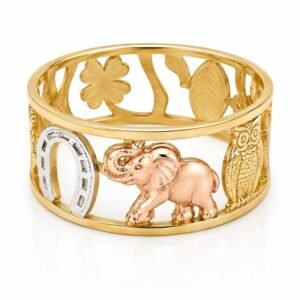 0d8e3e18-a350-4b19-0abc-08df02b766ae.jpg Anillo Lucky Band Rose 10k Size 7.5'' Weight 2.5 gr