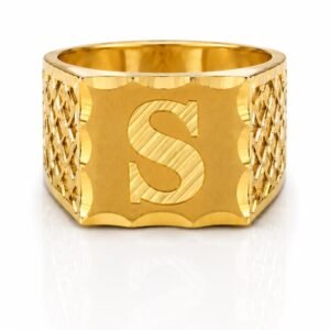 0e92a452-a498-46e8-7965-08df03768314.jpg Anillo De Hombre Letra S 10k Size 9 Weight 4.3gr