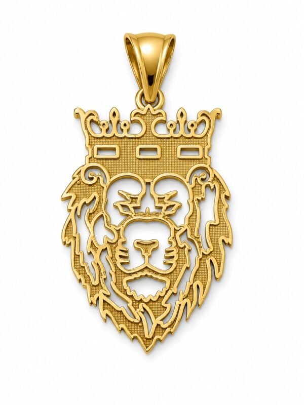 Dije Leon Con Corona 14k Weight 2.3gr