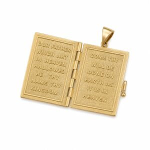 0f8d69e2-247b-4f33-d5e7-08def3dc224f.jpg Dije Libro Biblico 14k Weight 6.4gr