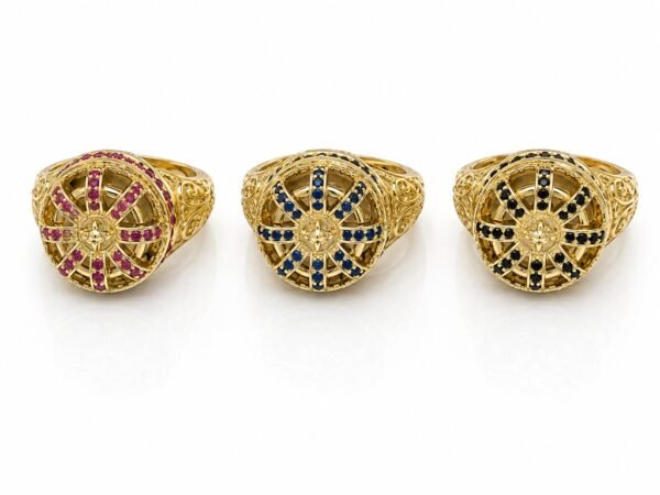 Anillo  Estilo Corona CZ 10k Size 9 Weight 7gr