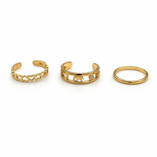 Anillo Pie Suerte Roxi 10K Weight 1.3gr