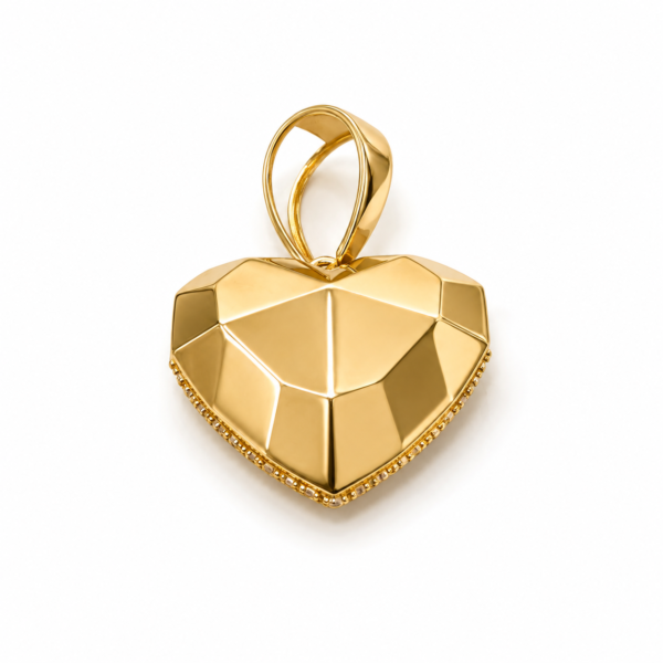 Dije Corazon Buchon Rose 10k Weight 6.6gr