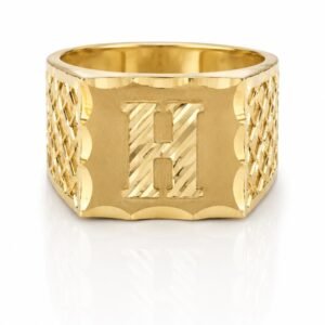 14645a49-a707-4fa6-795a-08df03768314.jpg Anillo De Hombre Letra H 10k Size 9 Weight 4gr