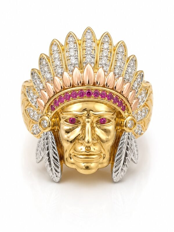 Anillo  Indio 10k Size 7 Weight 7.8gr