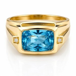 1583f3d3-a0ca-426b-79af-08df03768314.jpg Anillo Hombre Piedra Azul Marino Rectangular 10k Size 11 Weight 9gr