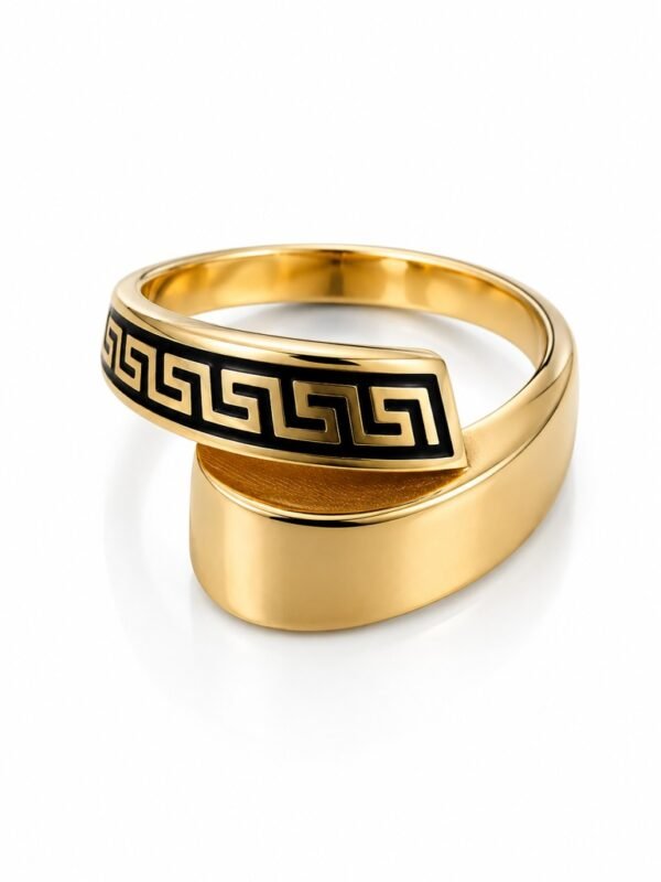 Anillo Griego key Rose 10k Size 8.5'' Weight 2.4 gr