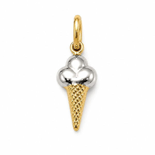 Dije Helado cono 14k Weight 0.6gr