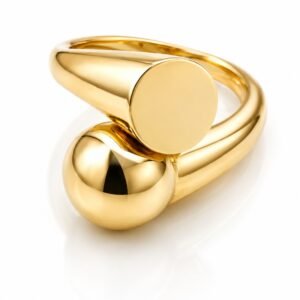 Anillo  Bola Fancy Cruzado 14k Size 8.5 Weight 3.4gr