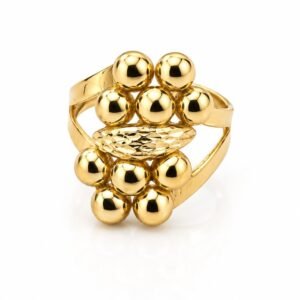 2690ba84-cf27-428a-78e8-08df03768314.jpg Anillo Mujer Bolas 14K Size 6.5 Weight 4.3gr