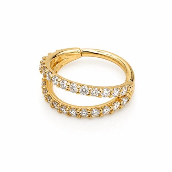 Piercing  Earcuff CZ 14k