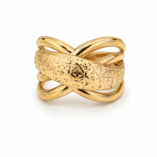 Anillo Fancy Roxi 10k Size 8.5  Weight 3.8gr