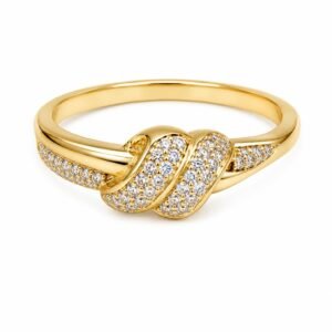 2b81fc86-5522-4f03-9527-08deee00cdd5-2.jpg Anillo Mujer Nudo Eterno Rose 10k Size 6.5'' Weight 2.5gr