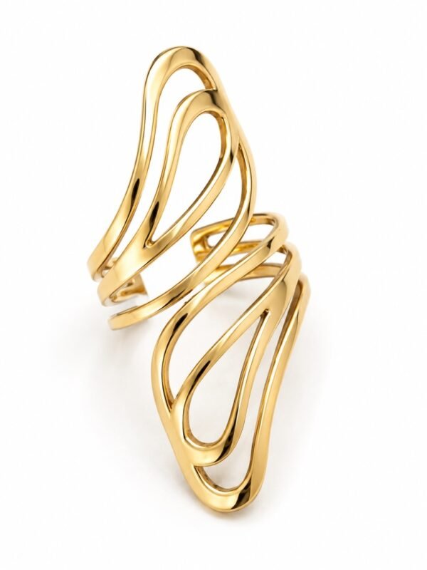 Anillo Chunky Geometrico 10k Size Weight 6.3gr