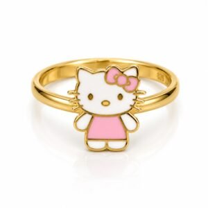 33db2a4a-4c32-441a-7b6e-08df03768314.jpg Anillo Hello Kitty 14k Weight 1.5gr Size 7.5''
