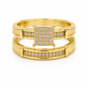 Anillo  Duo Matrimonio 10k Size 8 Weight 4.7gr