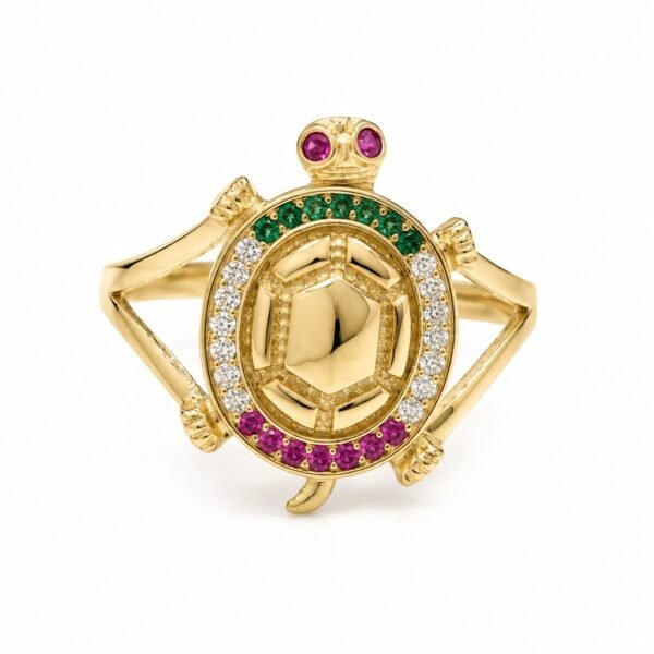 Anillo  Tortuga 14k Size 8.5 Weight 3.5gr