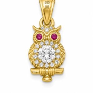 Dije Buho CZ 14k Weight 1.6gr