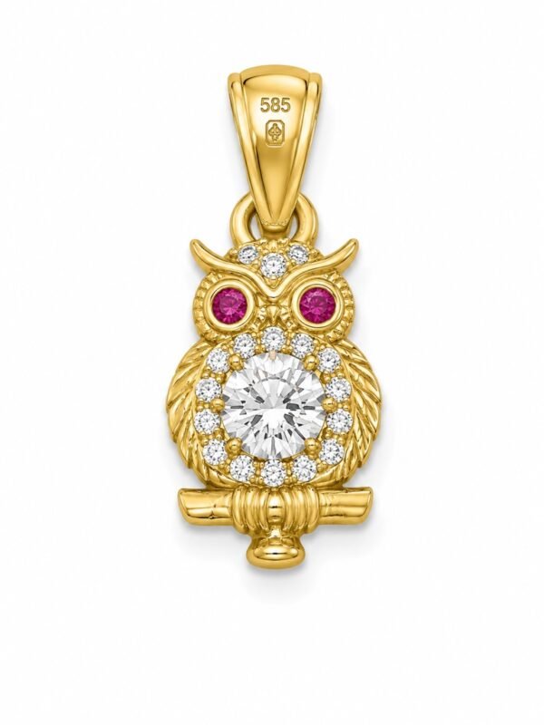 Dije Buho CZ 14k Weight 1.6gr