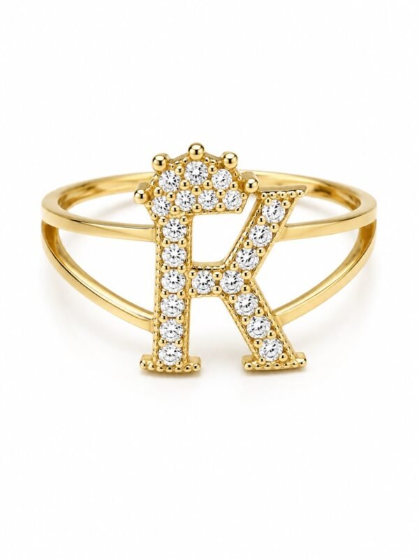Anillo K Pave 14k Weight 1.5gr Size 7