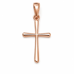 41cea462-82af-4e24-1608-08def3c27620.png Dije Cruz Plain Oro Rosa Round 14k Weight 0.6gr