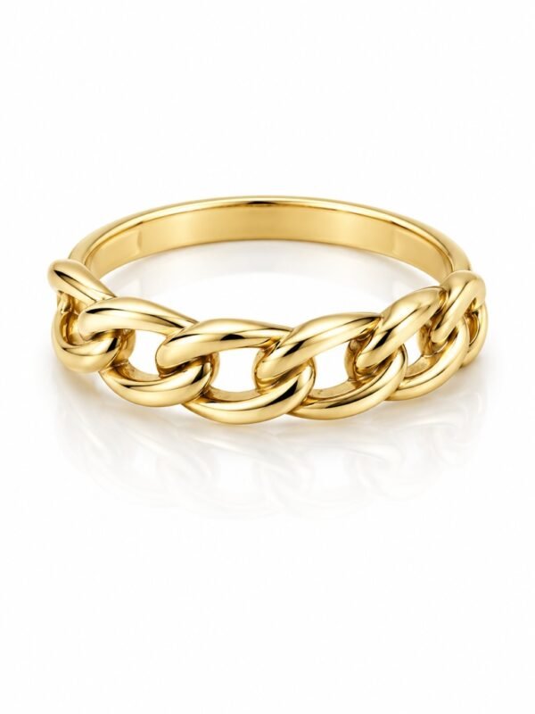 Anillo Eslabon 14K Size 7.5 Weight 1.8gr