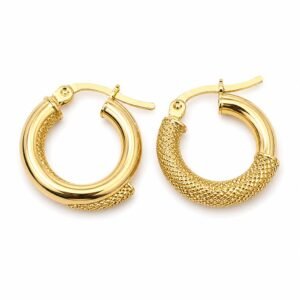 45324cc3-f275-4e66-2062-08def42ecde3.jpg Argolla Mixta YF 14K Size 1 Weight 1.6gr