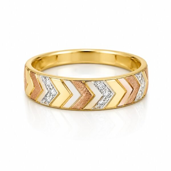Anillo Espiga  14K Size 7 Weight 1.7gr