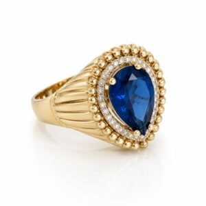47902cf7-b5b5-4736-a91f-08def16de6e0.jpg Anillo Mujer Piedra azul ZC Rose 10k Size 8 Weight 6.1gr