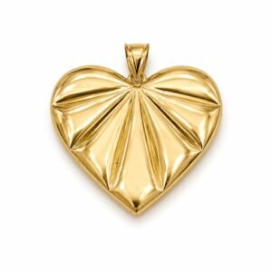 Dije Corazon Fancy Rose 10k Weight 5.5gr