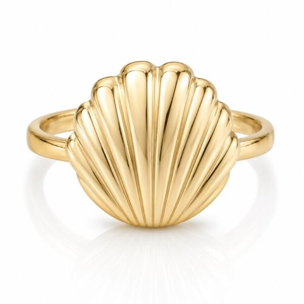 Anillo Concha 10k Size 7 Weight 2.3gr