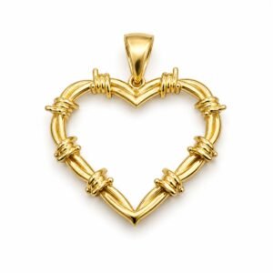 Dije Corazon Karol G Rose 10k Weight 2.6gr
