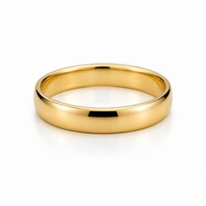 Anillo  Alianza Lisa Solida 14K Size 6 Weight 3gr