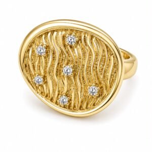 Anillo  Fancy CZ Extra 10k Size 8 Weight 7.9gr