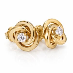 56b55616-2569-487f-a940-08def16de6e0.jpg Pendientes Flor Nudo 10k Weight 1.1gr
