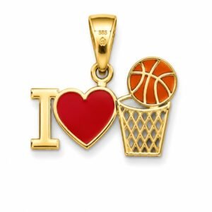 Dije I Love Basket 14k Weight 1.4gr