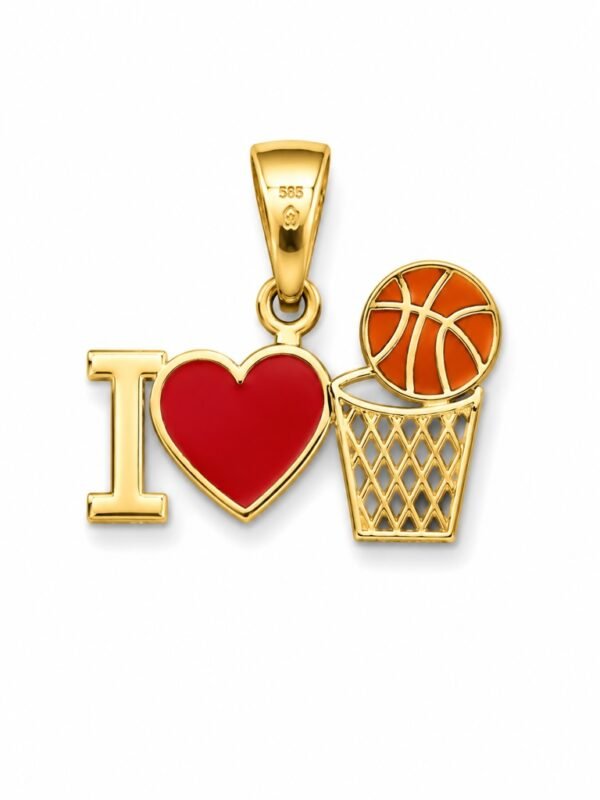 Dije I Love Basket 14k Weight 1.4gr