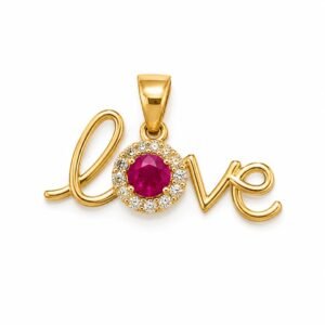 59e41281-fe5b-4376-d5ef-08def3dc224f.jpg DijeLove Piedra roja 14K Size Weight 1.4gr