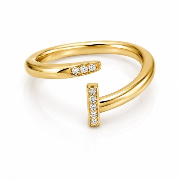 Anillo Clavo Cartier 14k Weight 2.5gr Size 8.5''