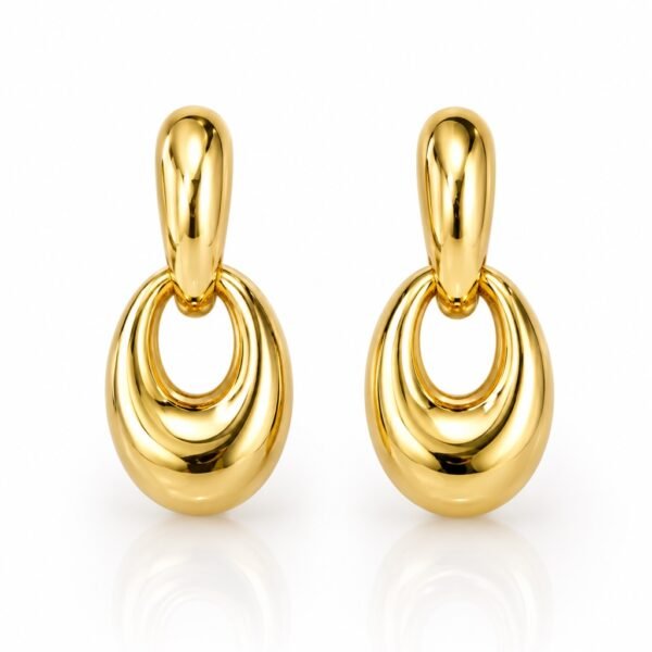 Aretes Gota Escultural 14k Weight 5gr