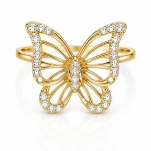 5f647a42-f573-4ad6-792c-08df03768314.jpg Anillo Mariposa Pave 14k Weight 2.4gr Size 8.5