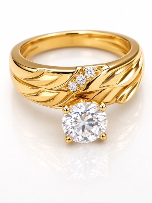 Anillo Compromiso Duo Piedra 3 CZ 14k Weight 4.6gr Size 7