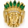 Anillo  Hombre Indio 10k Size 11 Weight 9.6gr