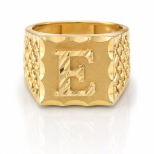 62d0997b-ad0f-4560-7958-08df03768314.jpg Anillo De Hombre Letra E 10k Size 9 Weight 4.4gr