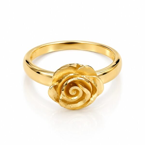 Anillo Mujer Rosa Rose 10k Size 7.5'' Weight 1.8gr