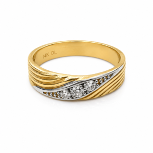 66b24716-b9c0-423d-eacf-08def9ae97e5.png Anillo Arito Olas 3 Piedras 14K Size 7 Weight 2gr