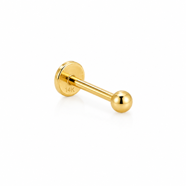 Piercing  Bola Lisa 14k