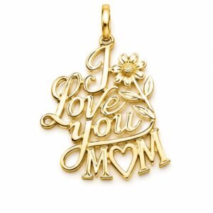 Dije I Love You Mom 14k  Weight 1.1gr