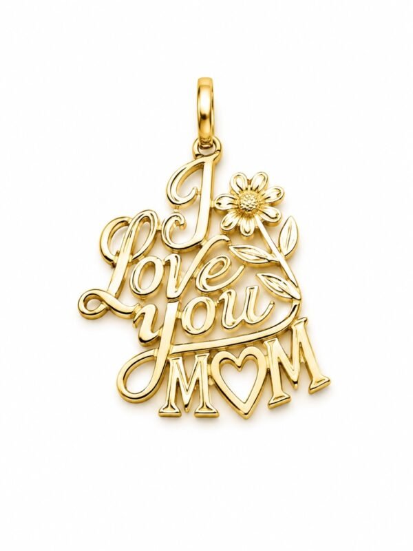 Dije I Love You Mom 14k  Weight 1.1gr